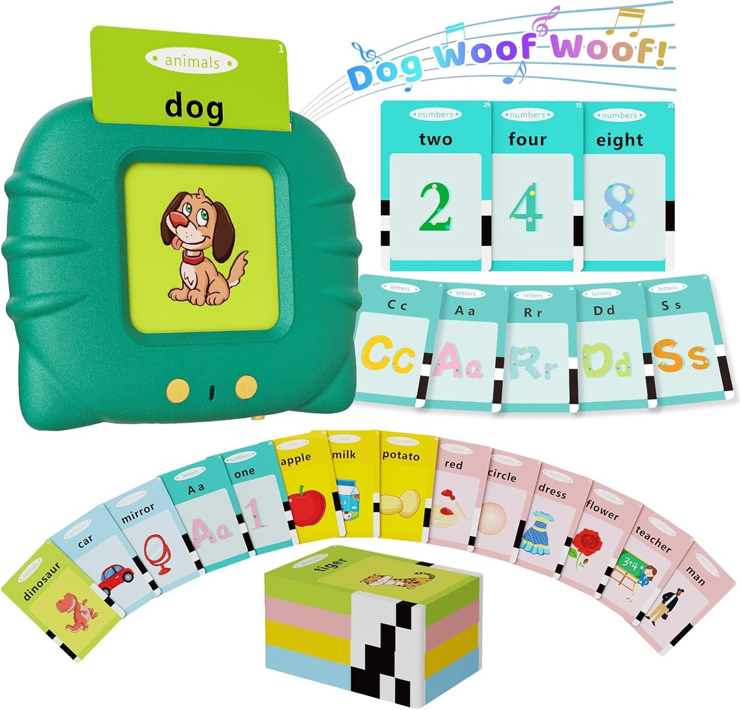 Talking Flash Cards for Toddlers – Montessori Learning & Speech Therapy Toy (Ages 1–6)