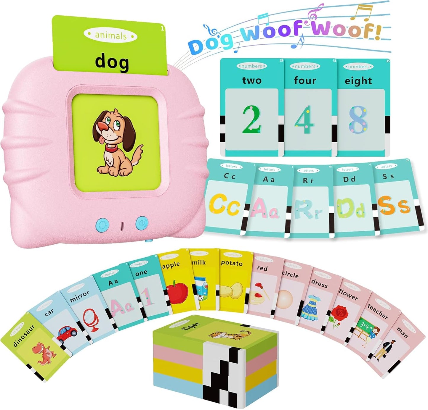 Talking Flash Cards for Toddlers – Montessori Learning & Speech Therapy Toy (Ages 1–6)