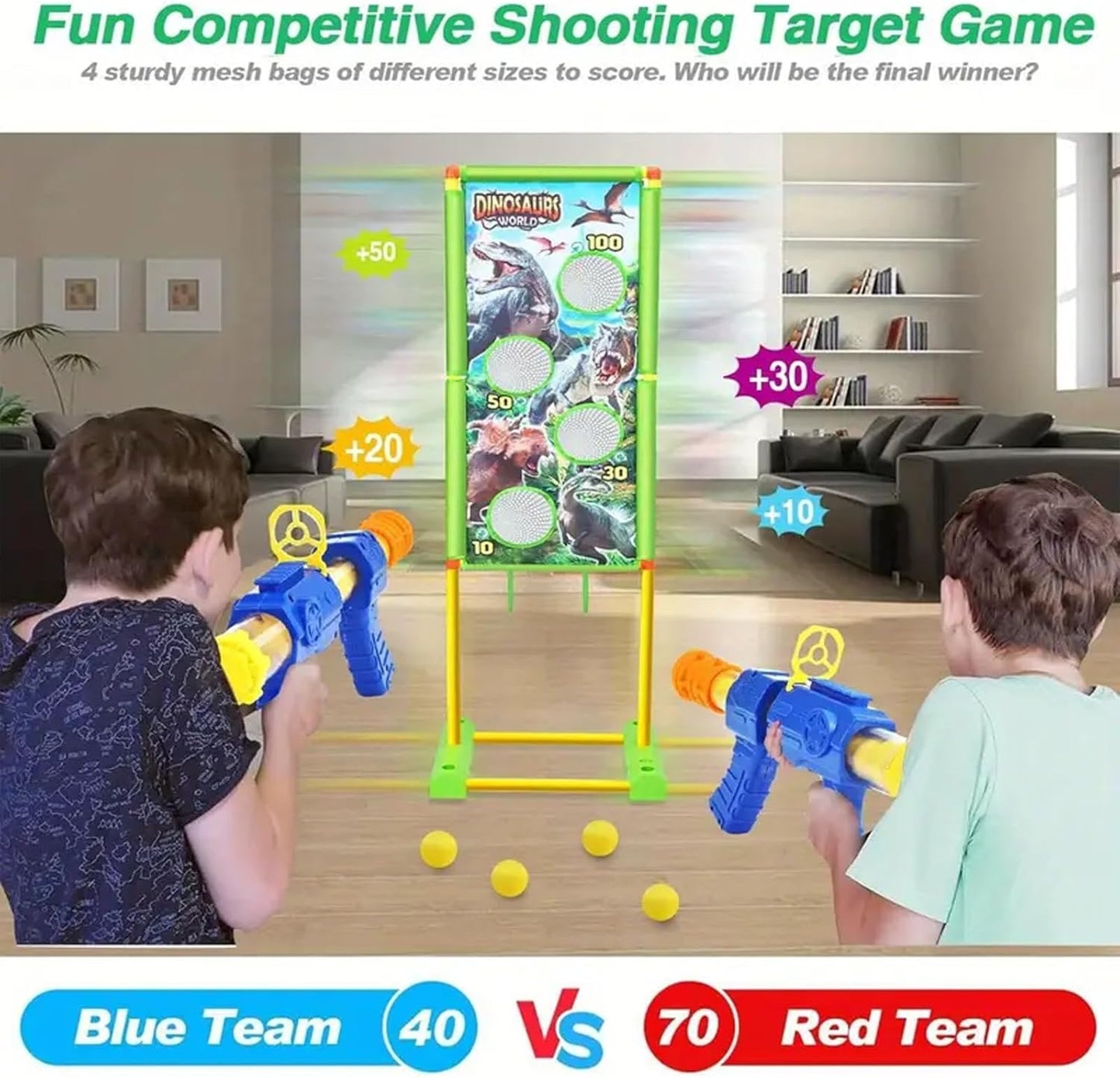 Kids Air Pump Gun Toy Set – Safe Shooting Game