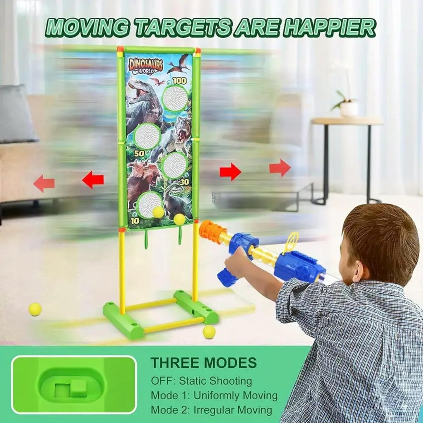 Kids Air Pump Gun Toy Set – Safe Shooting Game