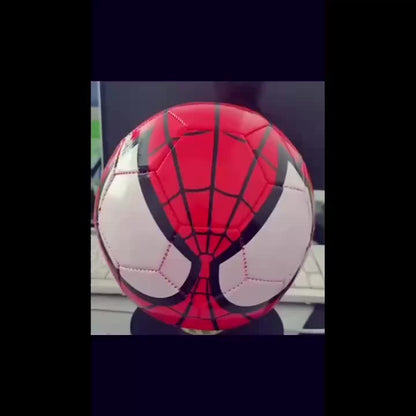 Spider-Man Soccer Ball – Durable PVC Football, Red & Black Design