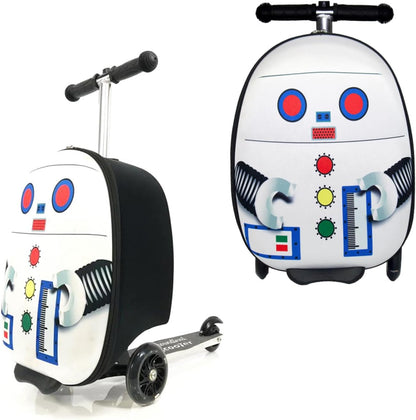 Kids Scooter Suitcase – 2-in-1 Ride-On Carry-On Luggage Airline Approved