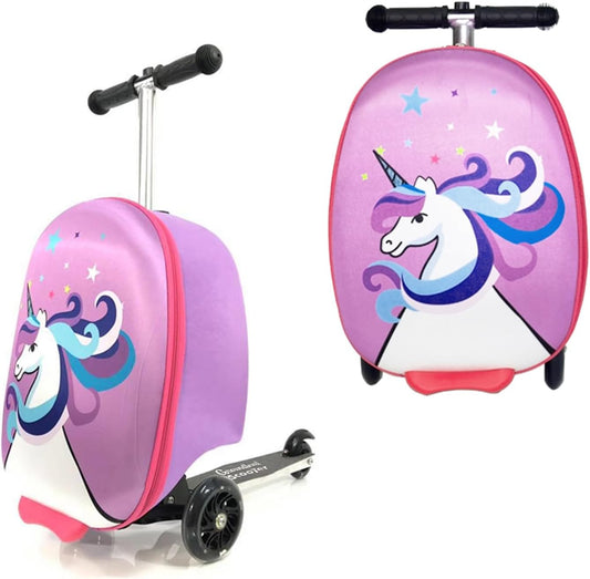 Kids Scooter Suitcase – 2-in-1 Ride-On Carry-On Luggage Airline Approved