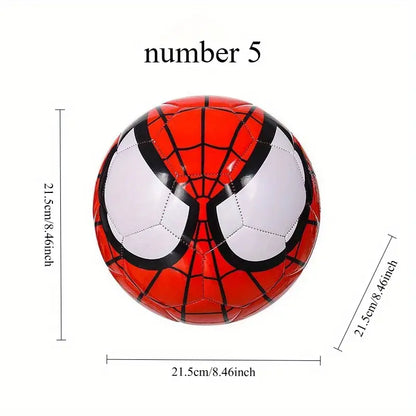 Kids Spiderman Football Soccer Size 5 Red Blue Yellow Green
