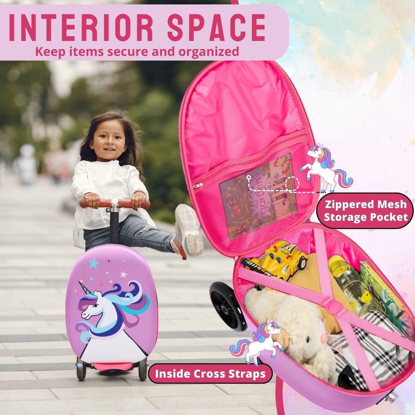 Kids Scooter Suitcase – 2-in-1 Ride-On Carry-On Luggage Airline Approved