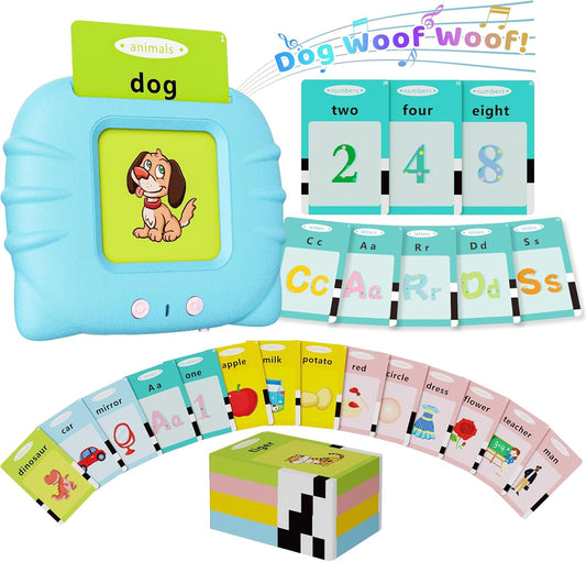 Talking Flash Cards for Toddlers – Montessori Learning & Speech Therapy Toy (Ages 1–6)