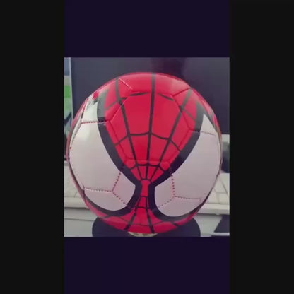 Spider-Man Soccer Ball – Durable PVC Football, Red & Black Design